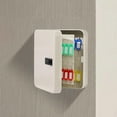 thumbnail image 2 of Key Box Wall Mount with Combination Lock, Key Organizer, Security Locking Key Cabinet, Storage Box with Code, Key Management Cabinet White 48 hook, 2 of 10