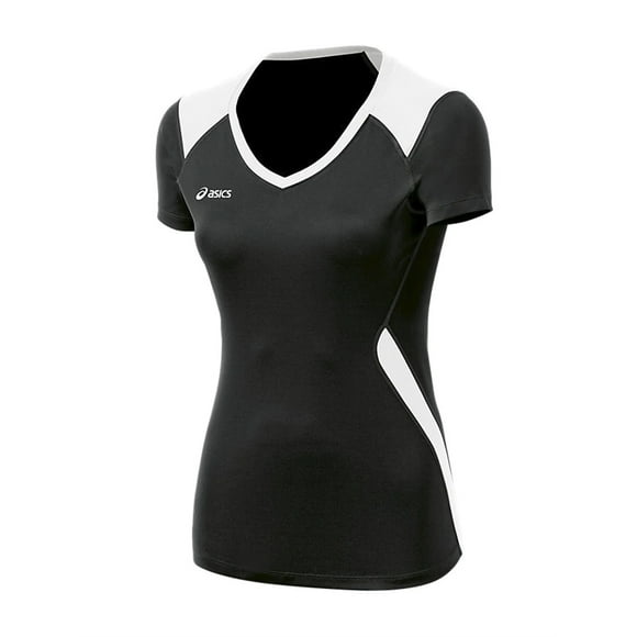ASICS Maillot Bicolore pour Filles, Noir, Grands Enfants (8-20), TG