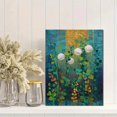 thumbnail image 2 of Jellyfish and Leaves Canvas Print，Coastal Bathroom Living Room Decor, 2 of 8