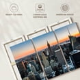 thumbnail image 6 of Elephant Stock New York At Sundown Wall Art - Horizontal Multi Panel Canvas - Living Room Wall Decor - City Multi Panel - Brown And Black Decor - 65" x 42", 6 of 8