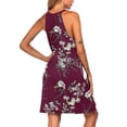 thumbnail image 5 of Ekouaer Womens Nightgown Sleeveless Sleepwear V Neck Racerback Sleep Dress, 5 of 6