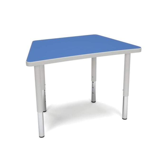OFM TRAP-SL-BLU Adapt Série Trapèze Table d'Étudiant - 18-26 Po Hauteur Réglable Bureau & 44; Bleu