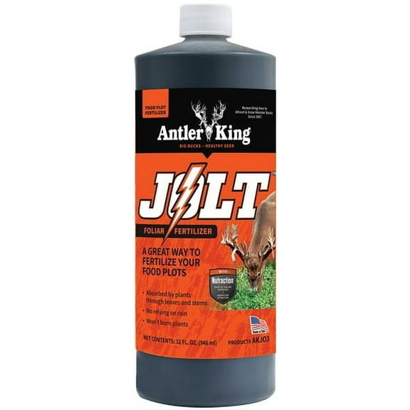 Antler King JOLT Foliar Fertilizer, 32 oz with Maximizes succulent forage produced in your plot