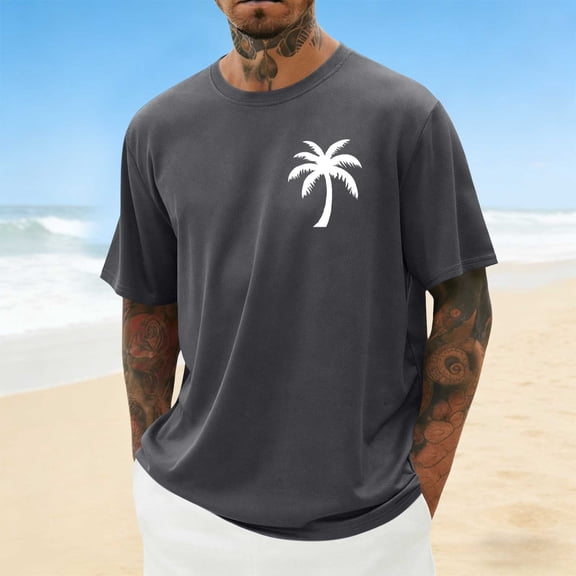 Zivyakyron Active Men T Shirts Summer Streetwear Tops for Men Casual Short Sleeve Loose Graphic Clothes