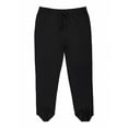 thumbnail image 2 of Men's Big & Tall Breathable Mesh Cotton Pajama Pants Solid Color Sleep Lounge Pants Sleepwear Nightwear with Pockets, up to size 3xl /Black/Gray-2pack, 2 of 5