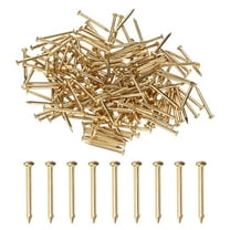 Uxcell 200-Pack Small Tiny Nails, 2mm x 25mm Brass Nails Hardware Round Head