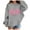 Grey, variant on Toddler Girls Preppy Hoodie Kids Loose Fit Pullover Hooded Sweatshirt, Sizes 4-5T