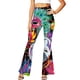 thumbnail image 1 of WILLBEST Pantalones Casuales de Moda para Mujer, Pantalones Acampanados de Cintura Alta para Estilos y Uso Diario. Extra Grande, 1 of 4