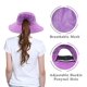 thumbnail image 4 of Gorro de pesca para mujer, protección UV, plegable, con borde ancho Levamdar  HMJM364-6, 4 of 7