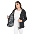 thumbnail image 4 of Chamarra ligera con capucha desmontable Roman Fashion /Juvenil, 24609 (Negro) negro G, 4 of 5