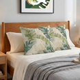 thumbnail image 6 of Pillow Covers 26x26 Set of 2, Tropical Leaves Throw Pillow Covers Decorative Couch Cushion Cover, Farmhouse Summer Green Banana Leaf Microfiber Soft Square Pillowcases for Bedroom Living Room Sofa, 6 of 9