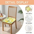 thumbnail image 2 of Lemon Seat Covers for Dining Room Chairs Set Of 6,Stretch Printed Washable Chair Seat Cover with Elastic Ties and Button,Removable Waterproof Couch Cushion Covers, 2 of 6