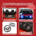 thumbnail image 5 of Juuar 2 Seater Ride on Car for Kids Aged 3-8 Years, 24V Electric Truck Car with Remote Control, Music & Lights, Up to 5MPH, 2 x 100W Powered Ride on Toys Gifts for Birthday Christmas, Red, 5 of 8