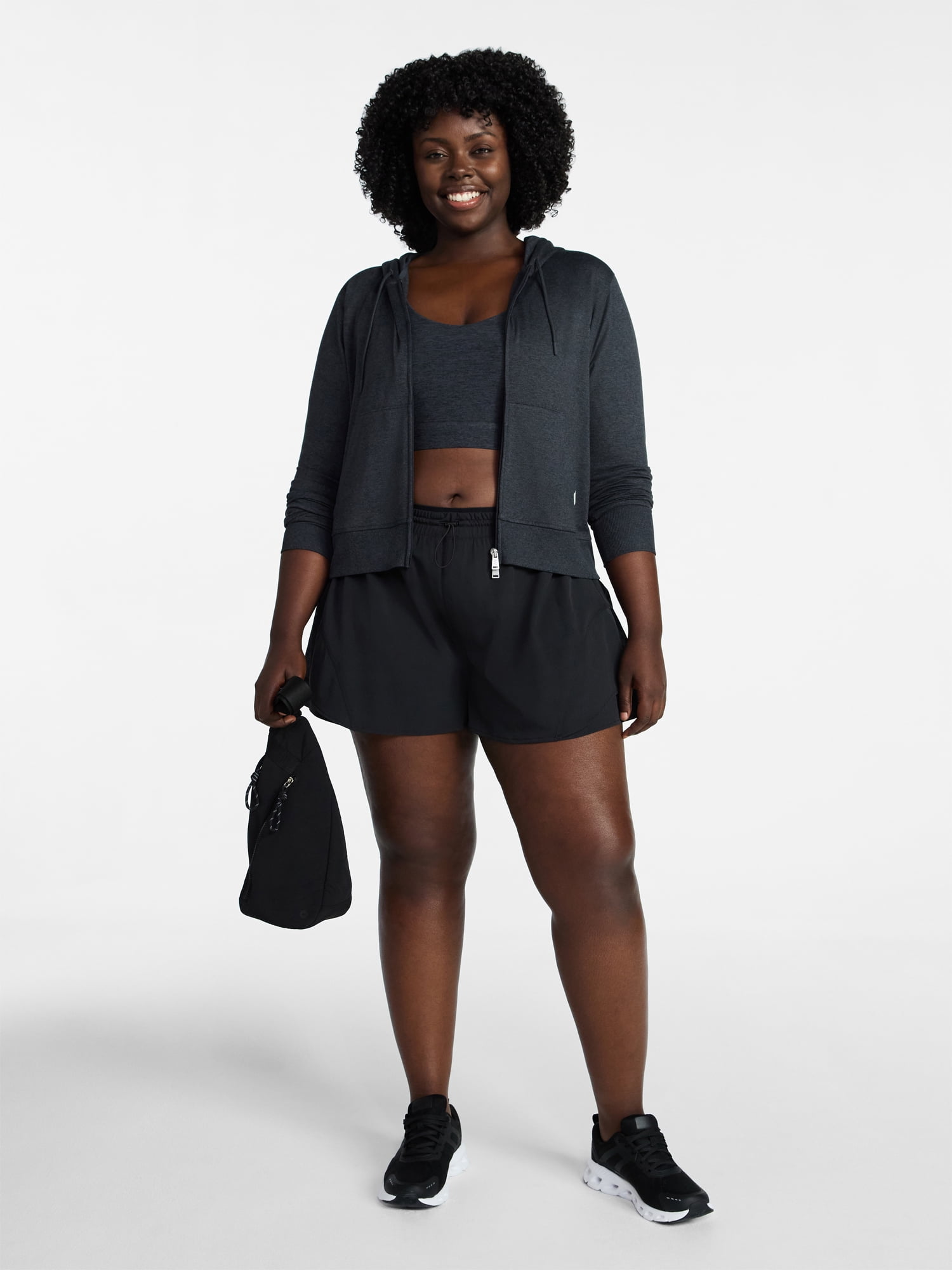 Avia Women's and Women's Plus Flounce Running Shorts, Sizes XS-4X