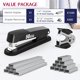 thumbnail image 2 of Grapadora Swihauk de metal, resistente, con capacidad para 50 hojas, color negro, 2 of 7