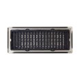 thumbnail image 2 of Decor Grates AJH412-NKL Oriental Floor Register, 4x12 Inches, Brushed Nickel Finish, 2 of 5