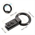 thumbnail image 2 of 16 Piezas Hebilla de Clip Lateral para Bolso Colgante de Metal Correa para Bolso Conector de Cadena con Anillo en D para Bricolaje, Negro Metálico, 2 of 6