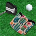 thumbnail image 5 of Haosy Cactus and Desert Flower Golf Mallet Putter Cover Strong Magnetic Leather Golf Club Headcover Closure, 5 of 7