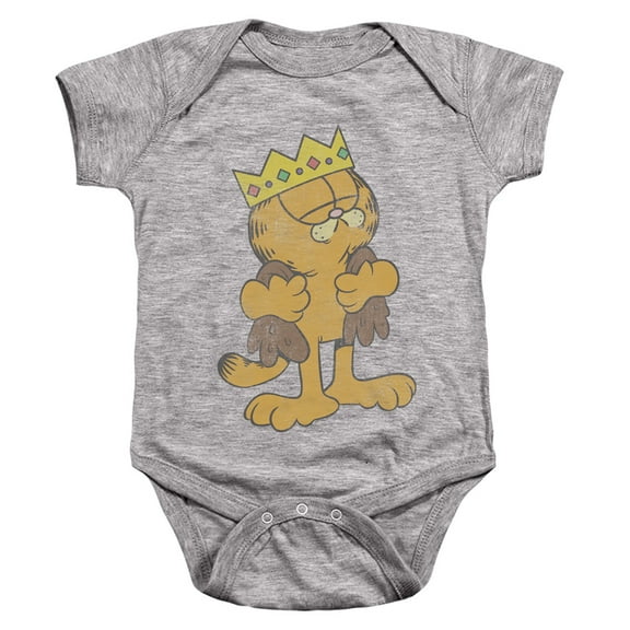 Garfield King Garfield Unisex Infant Snap Suit for Baby (6 Months) Athletic Heather