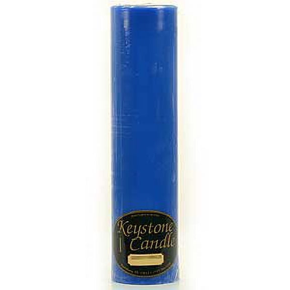 1 Pc Blue Christmas 2x9 Pillar Candles 2 in. diameterx9.25 in. tall
