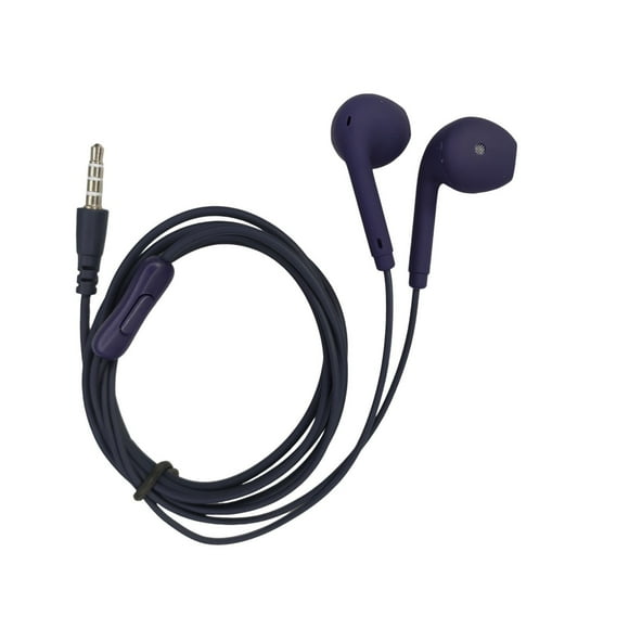 Wired Earbuds with Microphone, Noise Isolating In-Ear Stereo Headphones with 3.5mm Jack for Smartphones, Wired Headphones with Microphone for Music Calls, Ergonomic Design