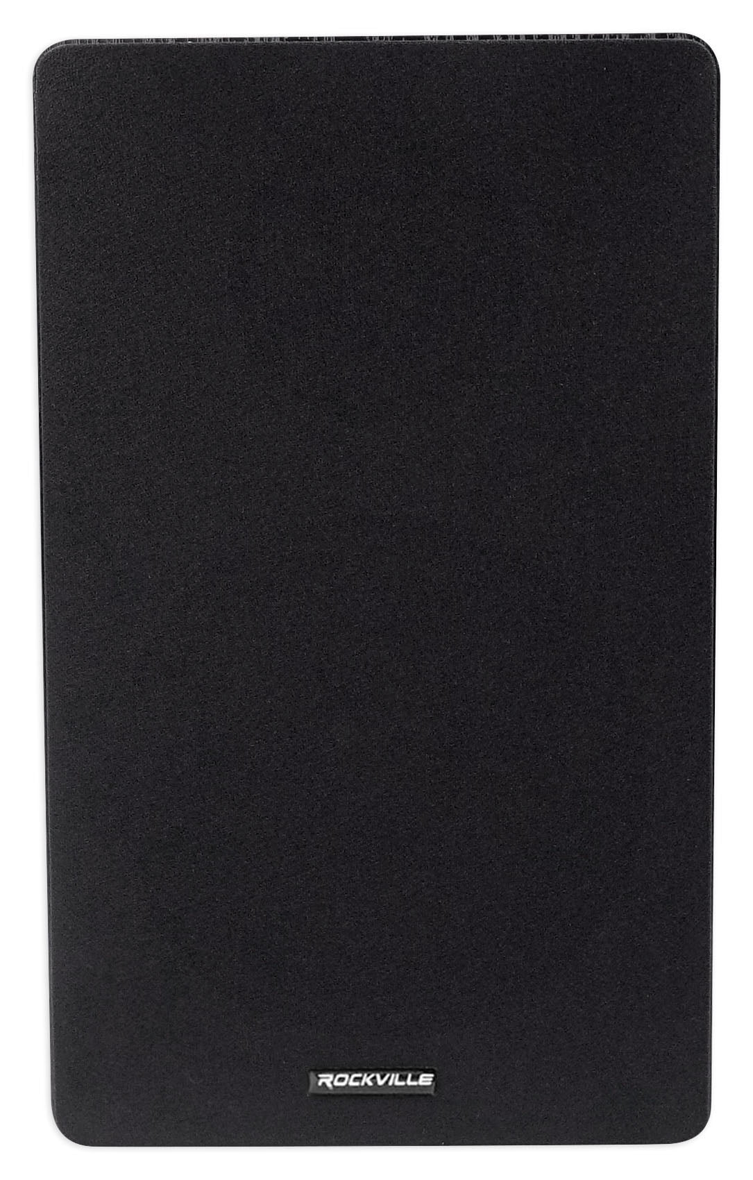Pair Rockville RockShelf 64B Black 6.5" Home Bookshelf Speakers + 36" Stands