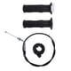 thumbnail image 1 of Throttle Handlebar Grip Set For Motorcycle Use Specializing In Speed Adjustment 5.3X2X2In Black Durable Design, 1 of 1