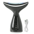 thumbnail image 1 of Masajeador de elevación de cuello Compresa caliente 3 luces LED 3 engranajes de fuerza Dispositivo de belleza para apretar la piel del cuello Negro, 1 of 9