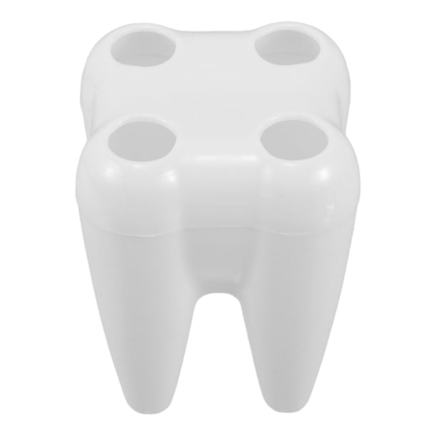 Portacepillos de dientes con forma de diente, creativo, con dibujos animados, con múltiples ranuras, para baño, para niños y adultos.