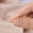 thumbnail image 3 of TINGN Initial Stud Earrings for Women, Sterling Silver Stud Earrings Hypoallergenic Earrings for Women Sensitive Ear, 3 of 7