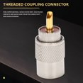 thumbnail image 3 of 10Pcs/Lot Screwed Coupling Connector PL259 UHF Male Plug with Reducer for RG8X Coaxial Cable +Tube UHF RG8X Connectors, 3 of 5