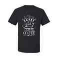 thumbnail image 2 of Wild Bobby Saved By Jesus Fueled By Coffee Inspirational/Christian Men Graphic Tee, Black, Small, 2 of 5