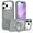 Gray, variant on Compatible with iPhone 17 Pro Case with Invisible Magnetic O-Ring Stand Military-Grade Translucent Case foriPhone 17 Pro 6.3" [Compatible with Mag-Safe][Great Grip Feeling]