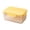Yellow, variant on Tightly Sealed Wide Case, Storage Box — Portable Food Storage Box, Freezer Container, and Prep Tray with 9.5x6.6x4.3 Inch Plastic Design for Refrigerator