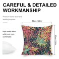 thumbnail image 2 of fireworks colorful comic Linen toss pillowcase decoration pillowcase gifting preferred 20x20 inch cushion cover sofa pillowcase sofa bedroom living room car, 2 of 8