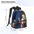 thumbnail image 2 of Goofa The Nightmare Before Christmas Pattern Casual Backpack – School Backpack Lightweight & Ergonomic Design, Water-Resistant, Spacious & Comfortable, Travel, 2 of 6