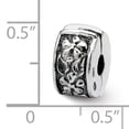 thumbnail image 4 of 925 Sterling Silver Charm For Bracelet Hinged Floral Clip Bead Specialty, 4 of 8