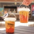 thumbnail image 2 of Seaux à Boisson 10/20/30 Pcs avec Couvercles et Pailles, Gobelets de Fête Transparents Réutilisables 24oz en Plastique, Gobelets de Fête Robustes et Sûrs pour les Aliments pour Anniversaire, Pique-Nique, Fête à la Plage, 2 of 7
