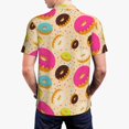 thumbnail image 6 of Salouo Donuts for Men's Short Sleeve Polo Shirts,Polo Shirts for Men Performance Short Sleeve Golf Shirt Athletic Casual Collared T-Shirt-3X-Large, 6 of 8