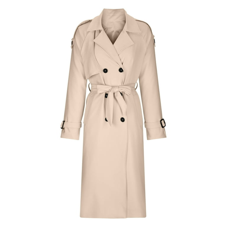 RYDCOT Trench Coats for Women Long Long Sleeved Double RYDCOT Trench Coats for Women Long Long Sleeved Double