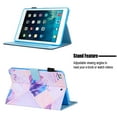 thumbnail image 4 of iPad Mini 5 Case, Mini iPad Case 4th Gen, iPad Mini 1 2 3 Case, Allytech PU Leather Flip Stand Auto Sleep Wake Pencil Holder Protection Case Cover for Apple iPad Mini 1 2 3 4 5, Purple Grid, 4 of 5