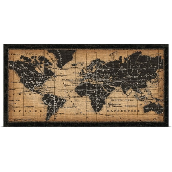 Great BIG Canvas | Rolled Pela Studio Poster Print entitled Old World Map