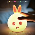 thumbnail image 4 of Silicona Bunny Night Light Lámpara De Mesa Led Colorida Recargable Usb Para Habitación De Bebé Minnieouse BA001360-01, 4 of 6