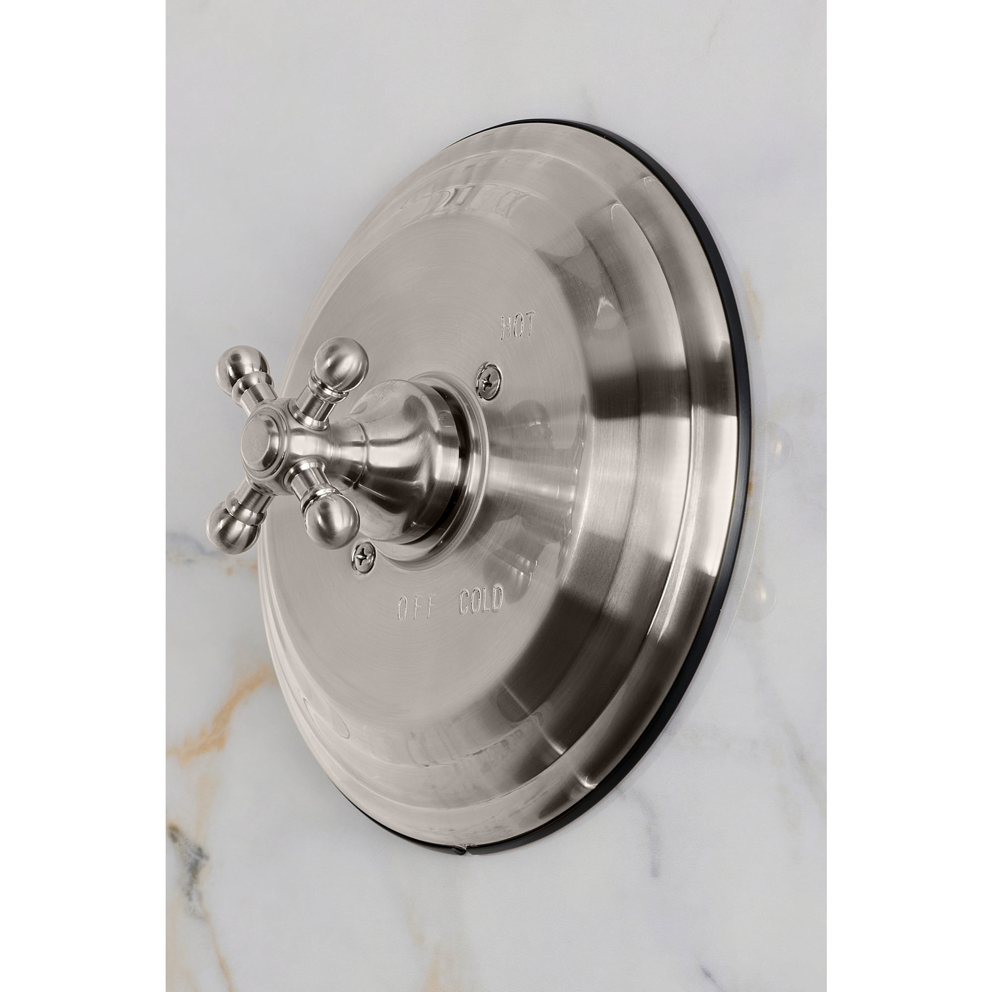 Kingston KB2638BXE Metropolitan Single-Handle Pressure Balanced Shower Valve and Trim Set - Valve Included in Brushed Nickel