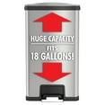 thumbnail image 5 of iTouchless AirStep 18 Gallon Step-On Kitchen Stainless Steel Trash Can, 5 of 8
