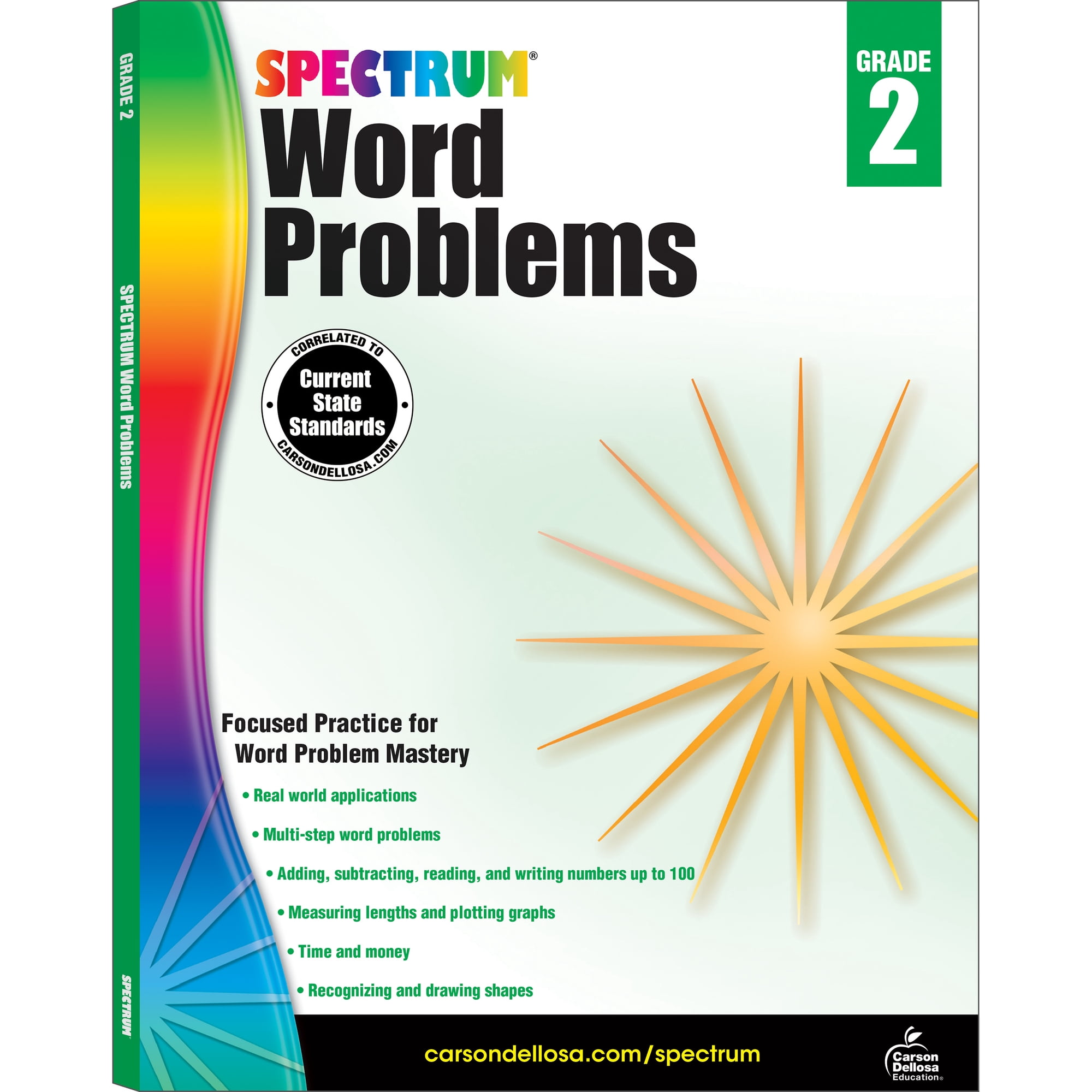 Spectrum Word Problems Workbook (128 pages) Grade 2