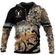 thumbnail image 5 of Sudadera con capucha de caza de ciervos para hombre y mujer, sudadera con capucha Harajuku con estampado 3D completo de caza de animales, sudadera con capucha informal de moda, envío directo, 5 of 5