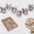 thumbnail image 3 of Cats Masks Decorative Wooden Clip-on Ornaments Set of 6 by G. Debrekht - Christmas Decor - 8090033C-S6, 3 of 10