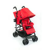 Kinderwagon Hop Tandem Umbrella Stroller - Red - Walmart.com