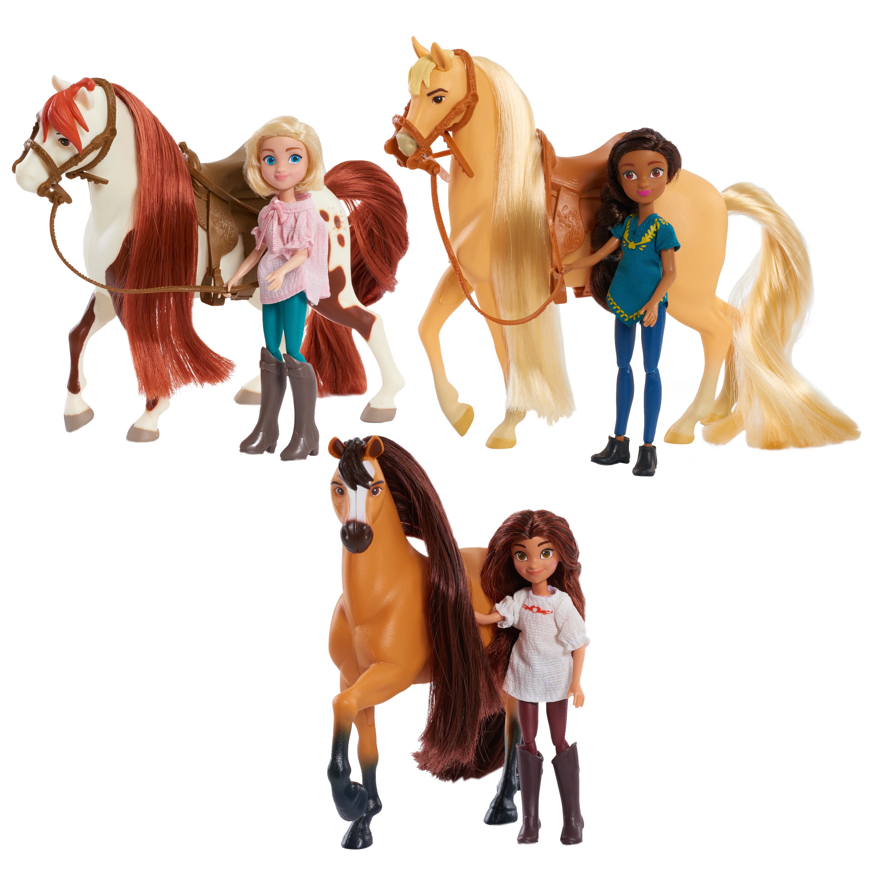Grand onder Bijzettafeltje Spirit Riding Free Small Doll and Horse Set - Lucky & Spirit - Walmart.com